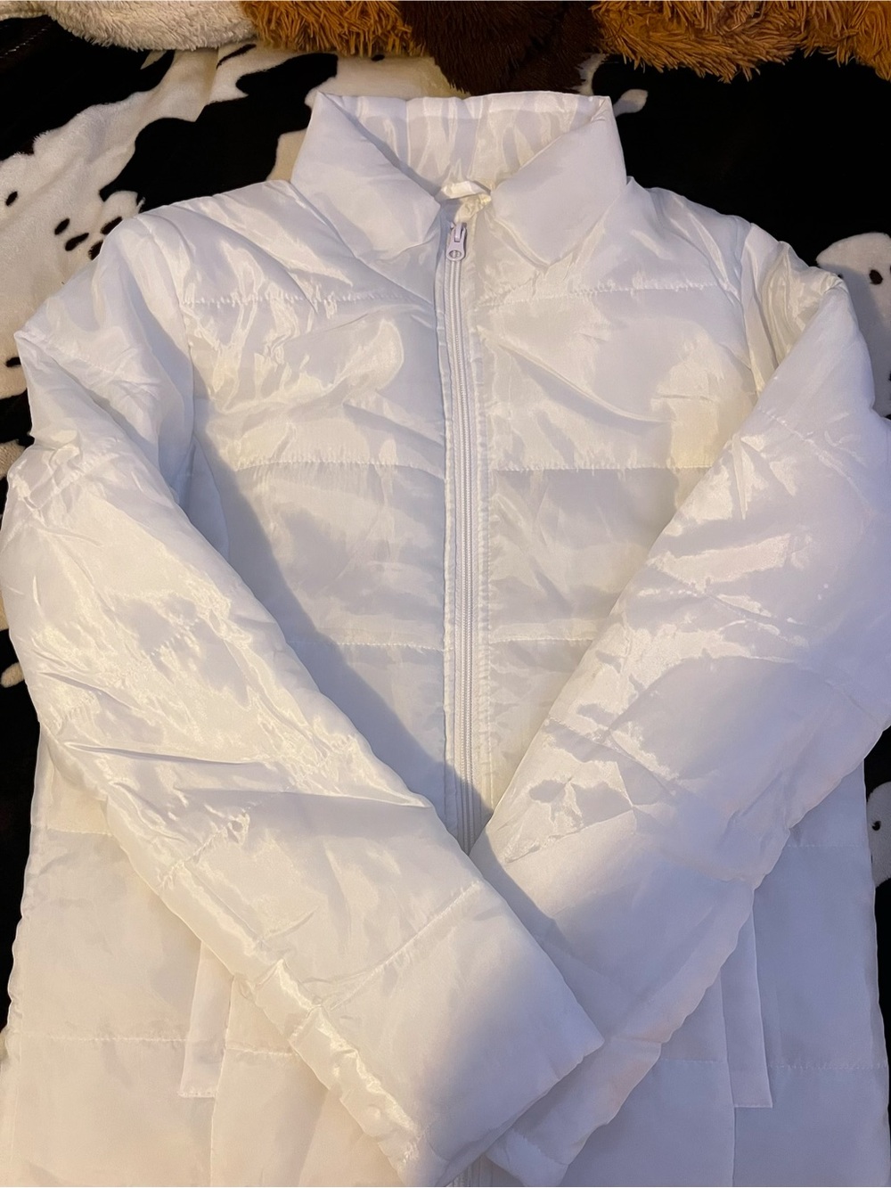 Jackson Hole White Lightweight Quilted Puffer Coat - Women